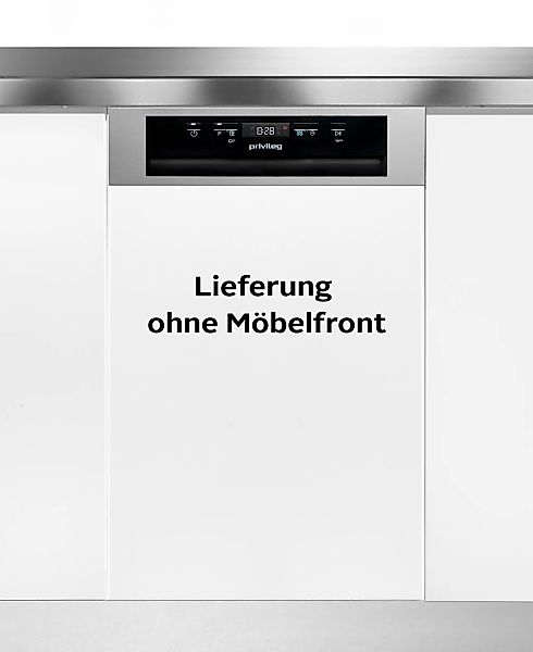 Privileg teilintegrierbarer Geschirrspüler "PV2PC10BS7A0" 10 Maßgedecke Aut günstig online kaufen