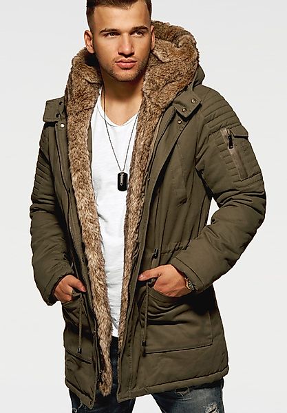 behype Parka BHPAU Herren Winterjacke Wintermantel günstig online kaufen
