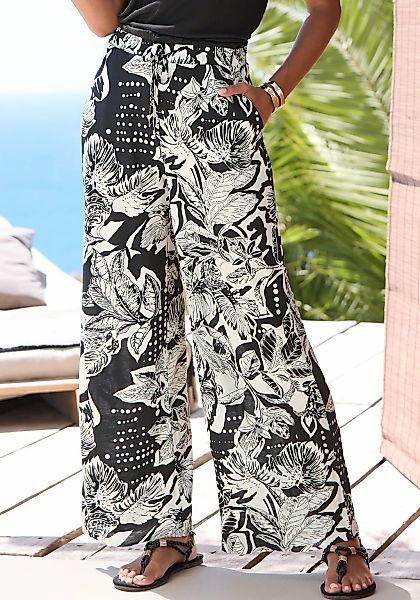 Vivance Palazzohose, mit Alloverdruck aus Jersey günstig online kaufen