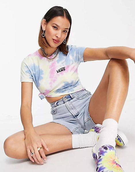Vans – Spiraling Wash Baby – T-Shirt mit Batikmuster-Mehrfarbig günstig online kaufen