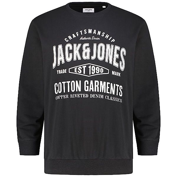 Jack&Jones Sweatshirt aus Baumwolle Farbe schwarz Größe: 3XL günstig online kaufen