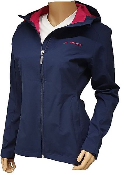 VAUDE Outdoorjacke Damen Funktions Winddicht Leicht Klassisch blau mit Kapu günstig online kaufen