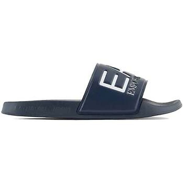 Ea7 Emporio Armani  Zehensandalen Visibility Logo Slides Navy Blue günstig online kaufen