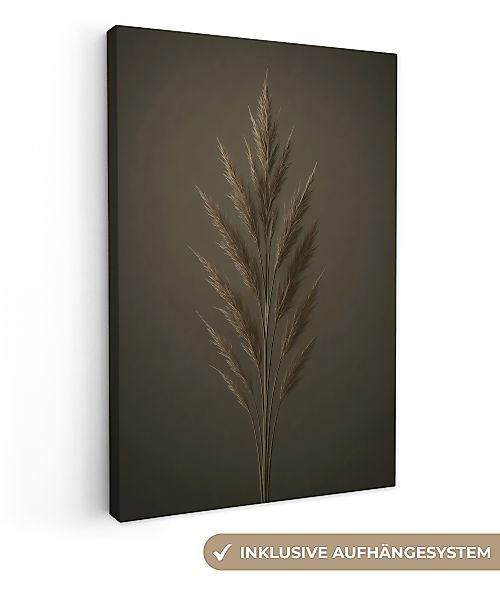 OneMillionCanvasses® Leinwandbild Zweig - Pflaumengras - günstig online kaufen