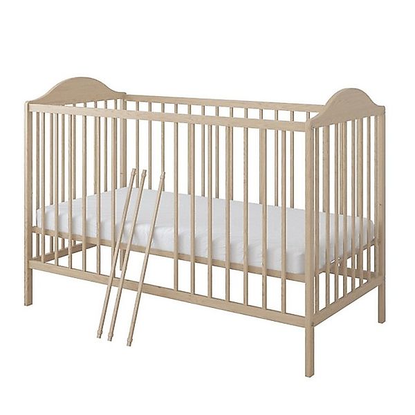 Kids Collective Babybett Gitterbett 60x120 höhenverstellbar, herausnehmbare günstig online kaufen