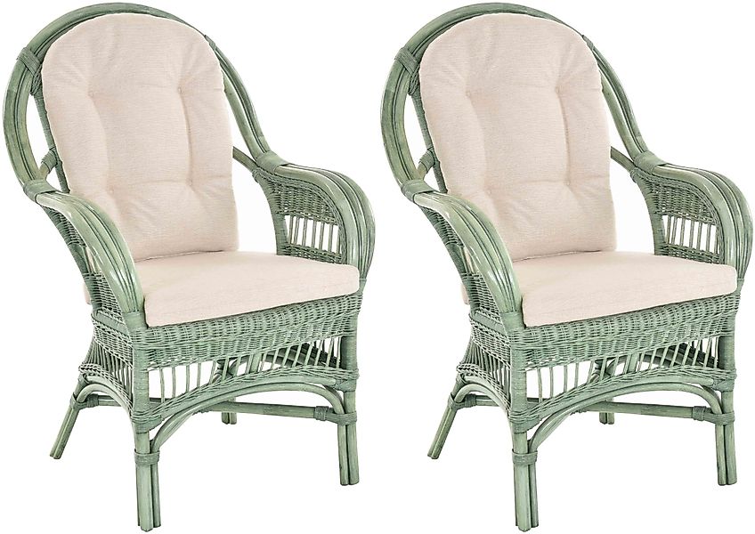 Krines Home Relaxsessel Set/2 Breite Rattan günstig online kaufen