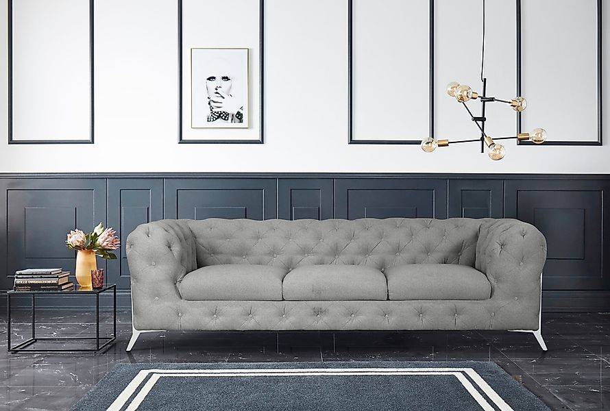 Leonique Chesterfield-Sofa "Amaury", aufwändige Knopfheftung, moderne Chest günstig online kaufen