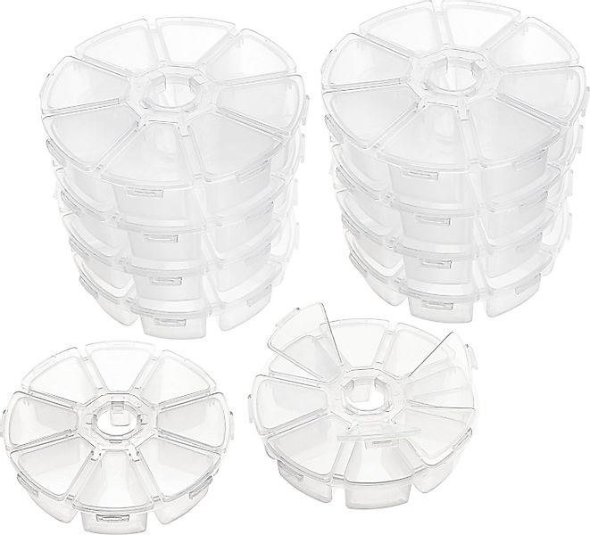 VBS XXL Aufbewahrungsbox, 10 Stück, 8 Fächer günstig online kaufen