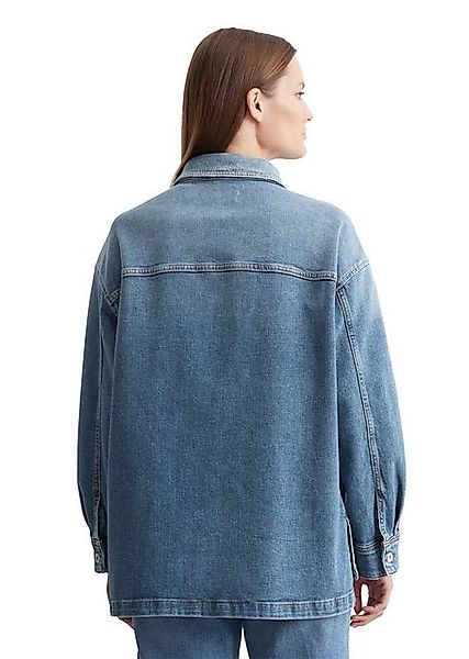 Marc O'Polo Jeansbluse aus Organic Cotton-Hanf-Mix günstig online kaufen