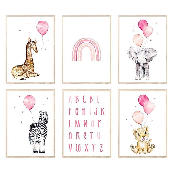 MeinBaby123® Poster Bilder Kinderzimmer, Tiere Poster günstig online kaufen