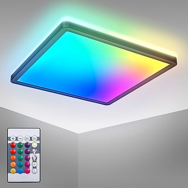 B.K.Licht ultraflache LED Deckenleuchte mit Hintergrundbeleuchtungseffekt u günstig online kaufen
