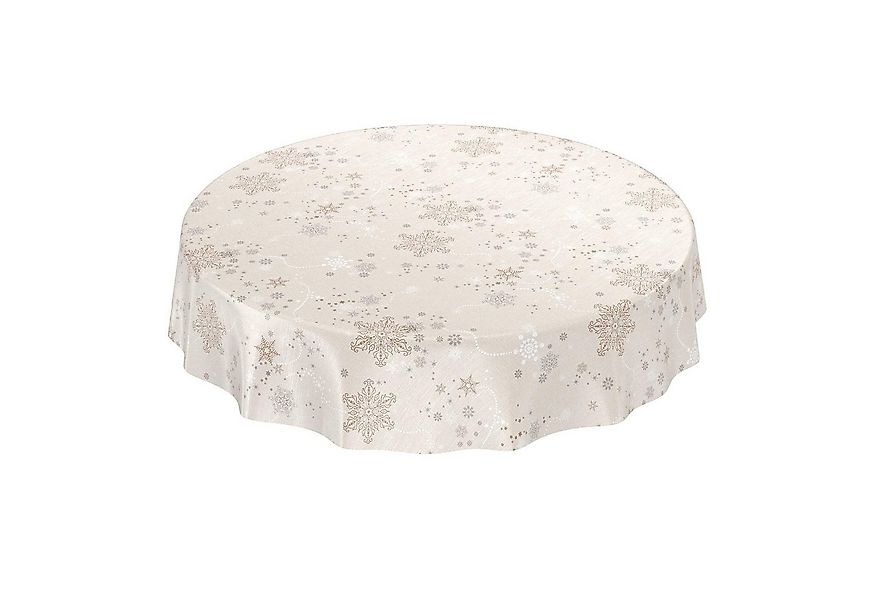 ANRO Tischdecke Wachstuch 2.0 abwaschbar (Einzelstück 1-tlg), Geprägt Rund günstig online kaufen