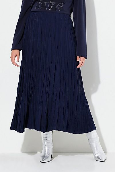 Ulla Popken Plisseerock Crash-Rock A-Linie Elastikbund nahtloser Saum günstig online kaufen