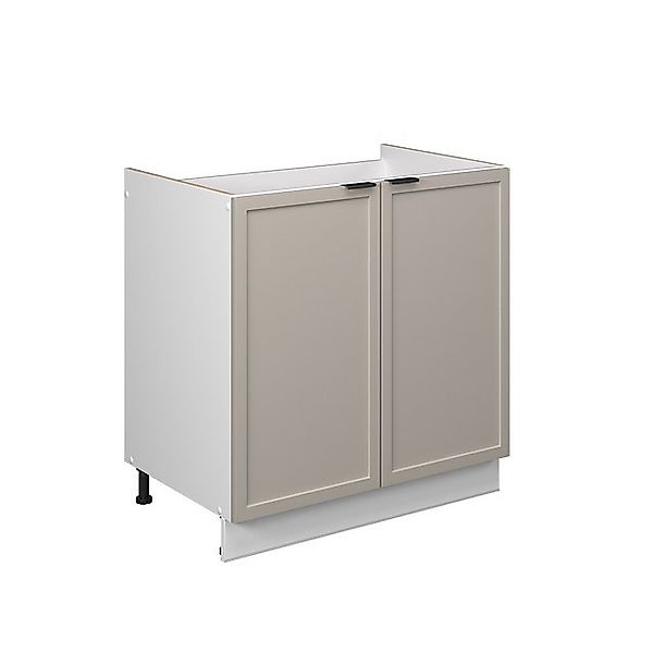 Vicco Spülenunterschrank Fame-Line, GrauBeige/Weiß, 80 cm ohne Arbeitsplatt günstig online kaufen