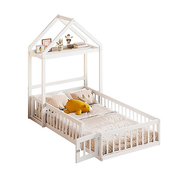 Flieks Massivholzbett, abnehmbares Kinderbett Hausbett mit günstig online kaufen