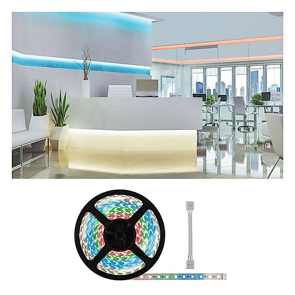 Paulmann "MaxLED 500 LED Strip RGBW Einzelstripe inkl. Adapterkabel 10m 72W günstig online kaufen