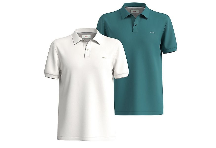 s.Oliver Poloshirt Poloshirt kurzarm, Piqué, Kragen, Knöpfe günstig online kaufen
