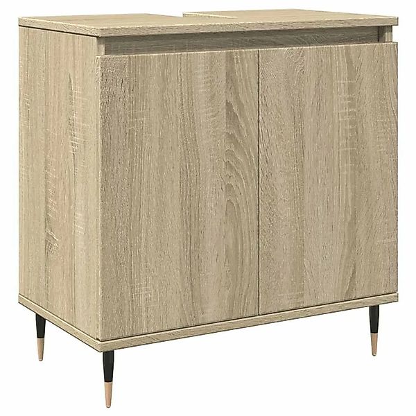 vidaXL Badschrank Sonoma-Eiche 58x33x60 cm Holzwerkstoff 849673 günstig online kaufen