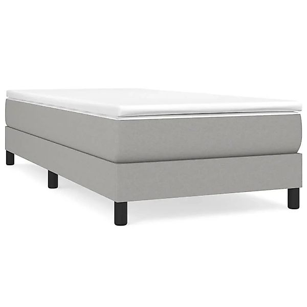 vidaXL Boxspringbett Hellgrau 80x200 cm Stoff1394098 günstig online kaufen
