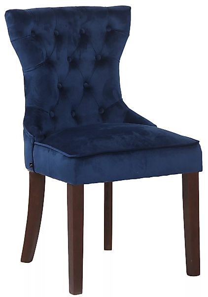 Stuhl Franca Samt antik blau günstig online kaufen