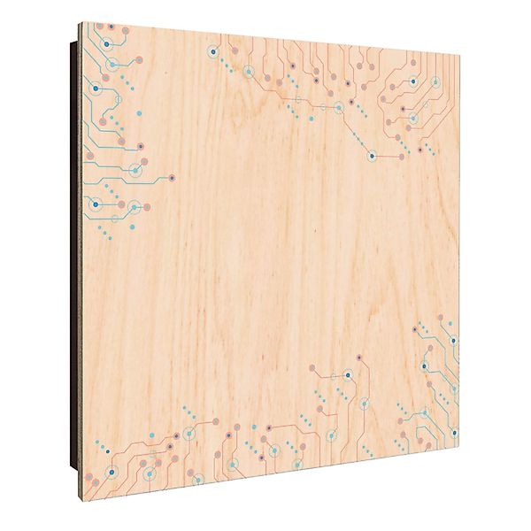 Banjado Großer Schlüsselkasten Holz 30x30cm Schwarz Scharnier Links 50 Hake günstig online kaufen