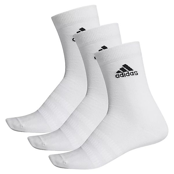 Adidas Light Crew Socken 3 Paare EU 40-42 White / White / White günstig online kaufen