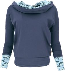 Guru-Shop Longsleeve Lockeres Longshirt aus Bio-Baumwolle, günstig online kaufen