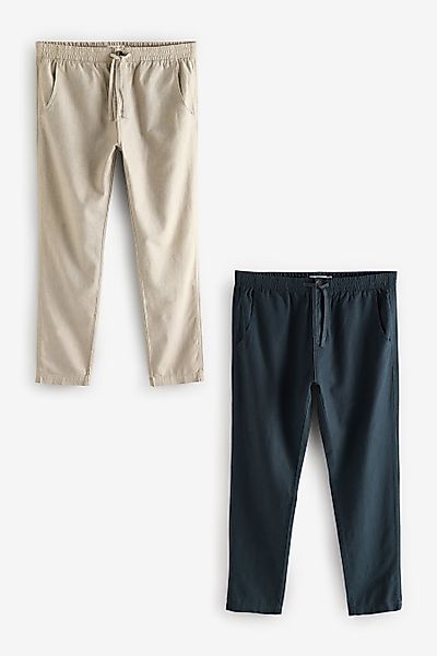 Next Stoffhose 2er-Pack Hose mit Elastikbund günstig online kaufen