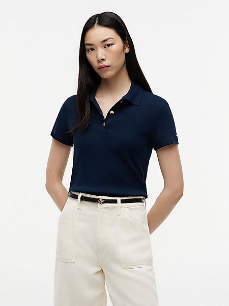 Tommy Hilfiger Poloshirt GOLD BUTTON SLIM SS POLO günstig online kaufen