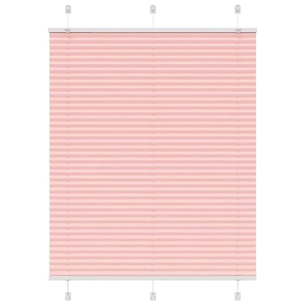 vidaXL Plissee Rosa 105x100 cm Stoffbreite 104,4 cm Polyester 4015433 günstig online kaufen