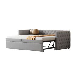 Tongtong Polsterbett Ausziehbares Schlafsofa, Klassische Vollform günstig online kaufen