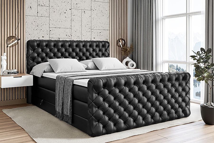 ALTDECOR Boxspringbett BOXI8-Z KING (Multipocket-Matratze H4, günstig online kaufen