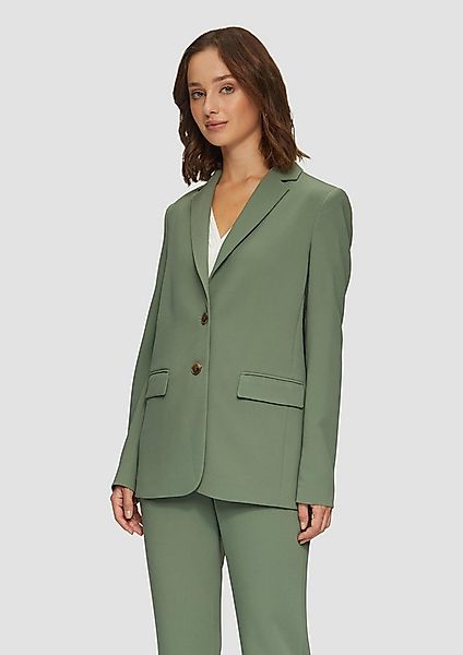 s.Oliver Jackenblazer Indoor-Blazer Longblazer aus Twill mit Reverskragen günstig online kaufen