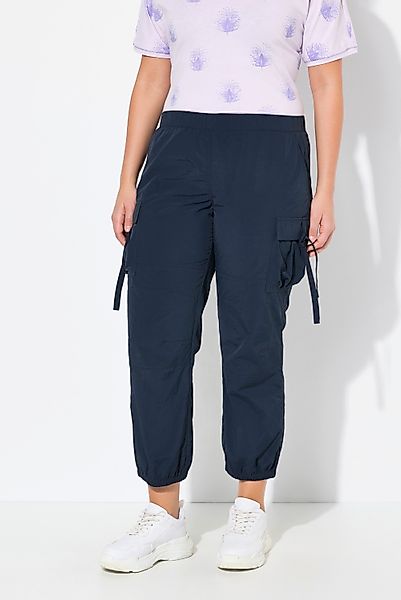 Ulla Popken Cargoshorts Cargohose Utility-Style Elastikbund günstig online kaufen