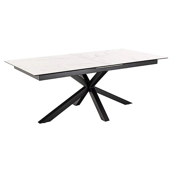 ebuy24 Heaven Esstisch 100x200/240cm inkl 1 Zusatzplatte Weiß günstig online kaufen