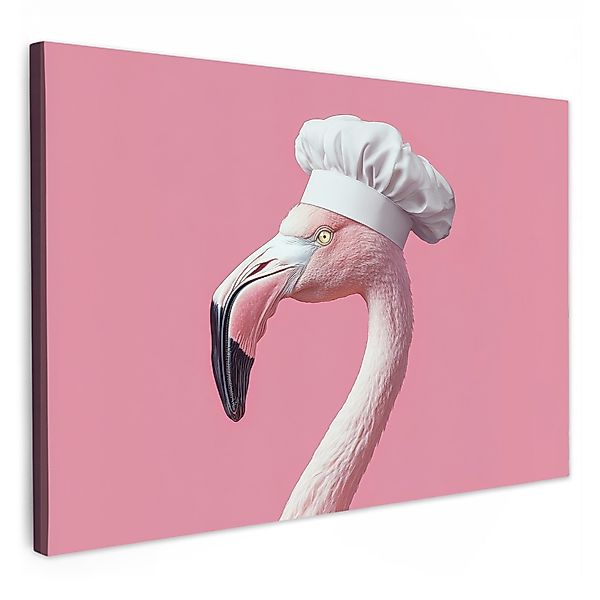OneMillionCanvasses® Leinwandbild Flamingo - Rosa - günstig online kaufen