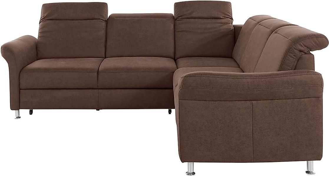 sit&more Ecksofa »Darwin L-Form« inklusive Federkern, wahlweise mit Kopftei günstig online kaufen