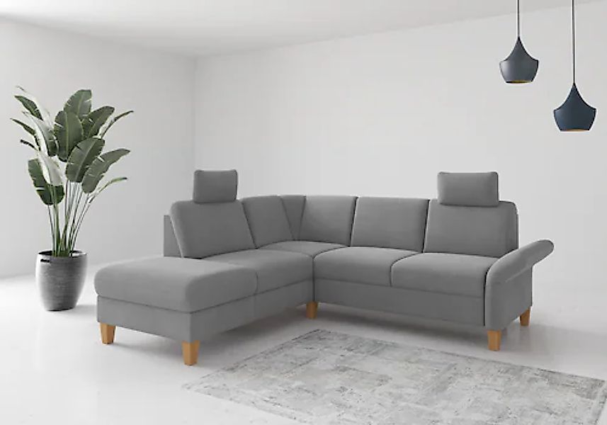 Home affaire Ecksofa »Rochelle«, wahlweise mit Armlverstellung, Klappbett m günstig online kaufen