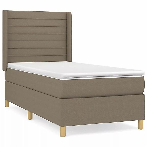 vidaXL Boxspringbett mit Matratze Taupe 80x200 cm Stoff1380067 günstig online kaufen