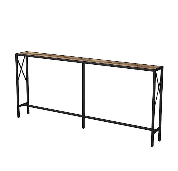 Vicco Konsolentisch Lima, Eiche rustikal/Schwarz, 174 x 77 cm günstig online kaufen