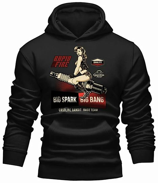 GASOLINE BANDIT® Kapuzensweatshirt Hoodie für Biker Racer - Big Spark Big B günstig online kaufen
