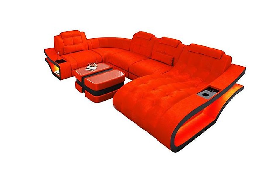 Sofa Dreams Wohnlandschaft Polster Stoff Sofa Couch Elegante S - U Form Sto günstig online kaufen