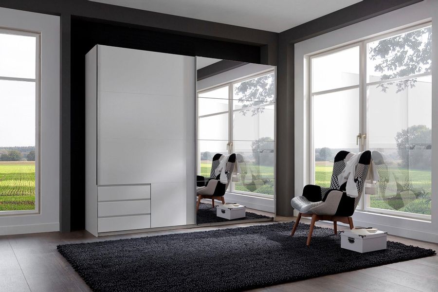 Wimex Schwebetürenschrank "Seattle" mit Schubladen und Spiegel günstig online kaufen