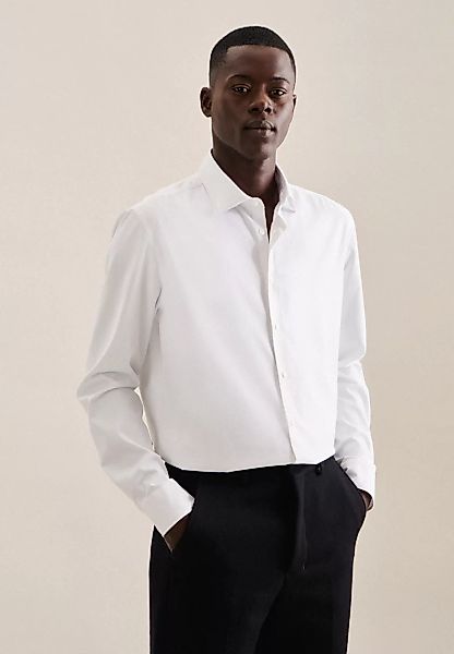 seidensticker Businesshemd "Slim", Slim Langarm Kentkragen Uni günstig online kaufen