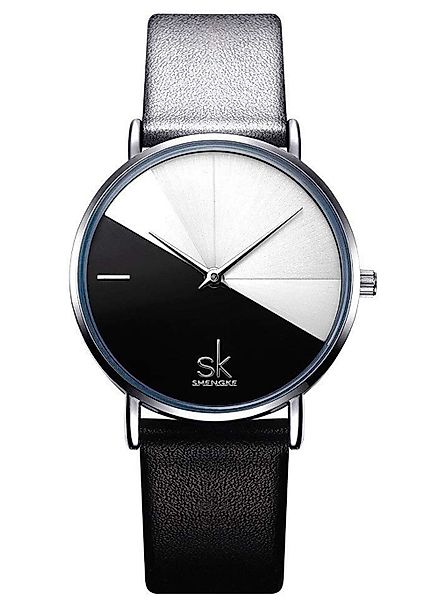 ibettertec Quarzuhr Quarzuhr Echtes Rindsleder Uhr günstig online kaufen