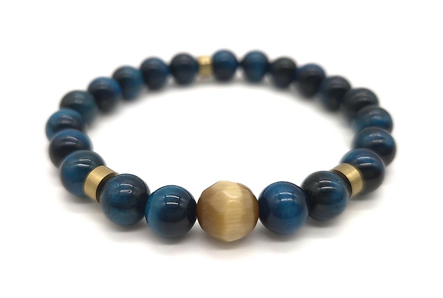 NAHLE Perlenarmband Armband Blauer Tigerauge Naturstein günstig online kaufen