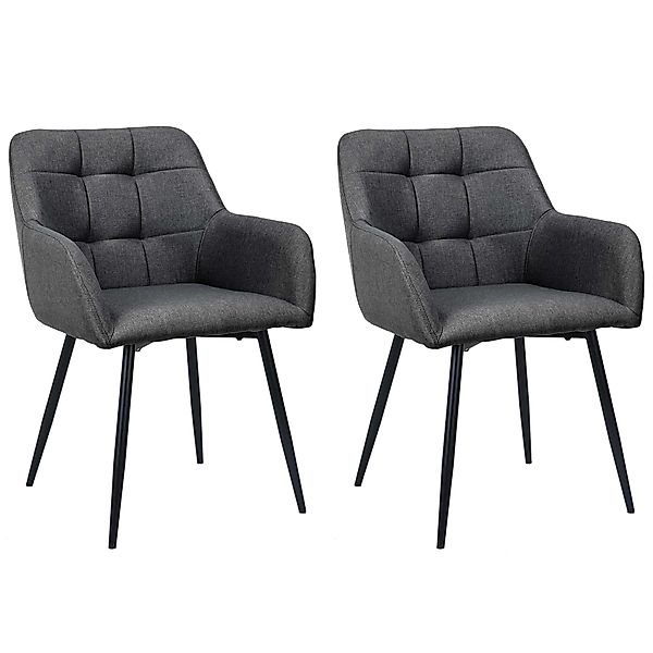 OTTO home Esszimmerstuhl »Bostony« () 2 Stk. gepolsterte Rückenlehne, Armle günstig online kaufen