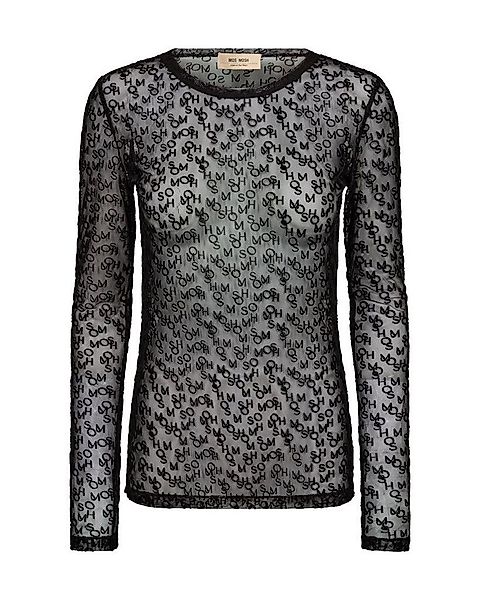Mos Mosh Langarmshirt MMLoretta Mono Mesh günstig online kaufen