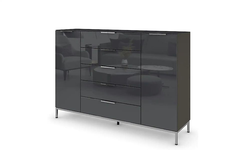 Highboard  Flipp ¦ schwarz ¦ Maße (cm): B: 160 H: 110 Kommoden & Sideboards günstig online kaufen