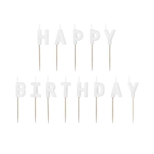 partydeco Geburtstagskerze, Geburtstagskerzen Happy Birthday 2,5cm günstig online kaufen